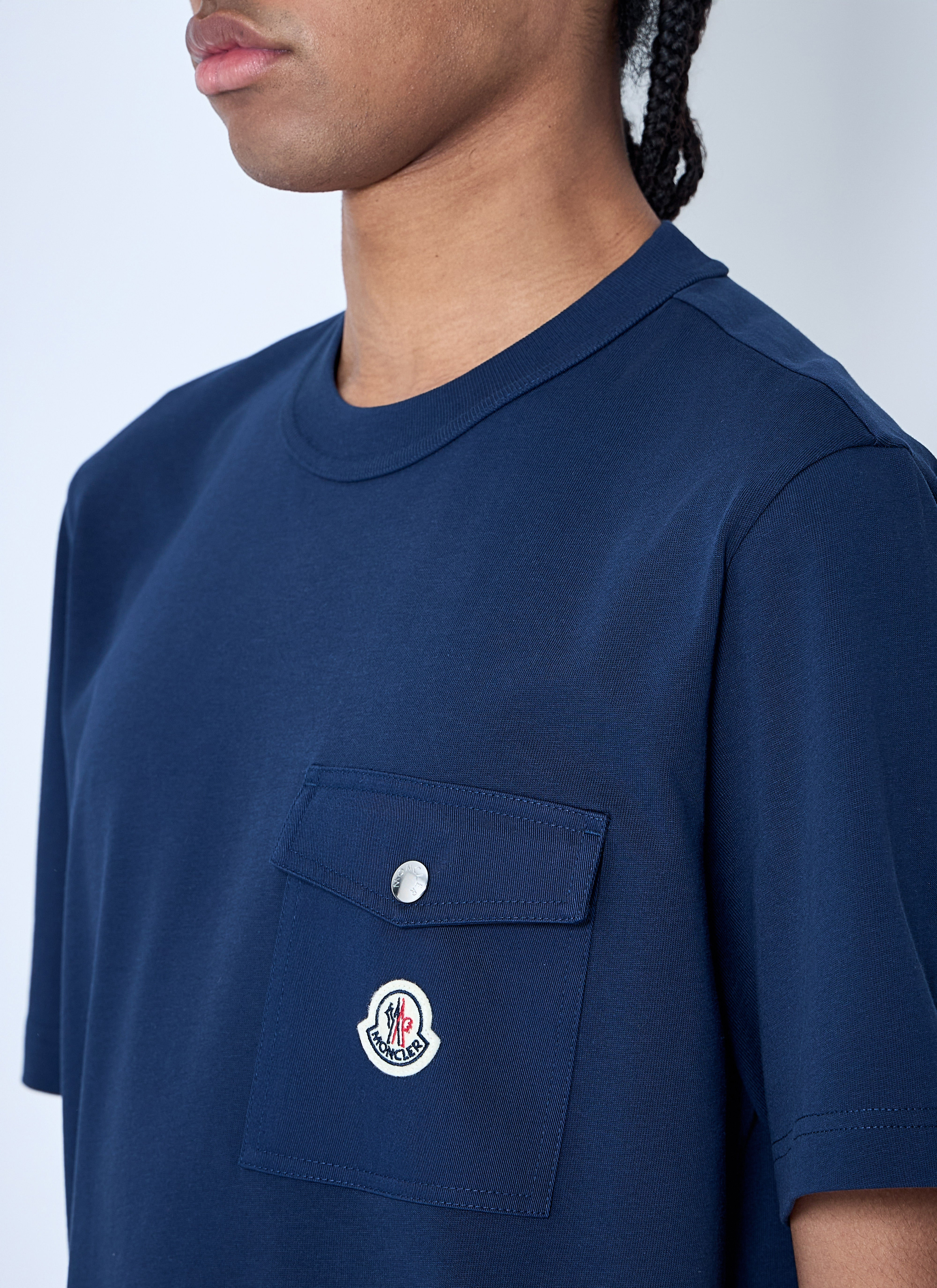 Moncler Men Logo Motif T-Shirt - 5