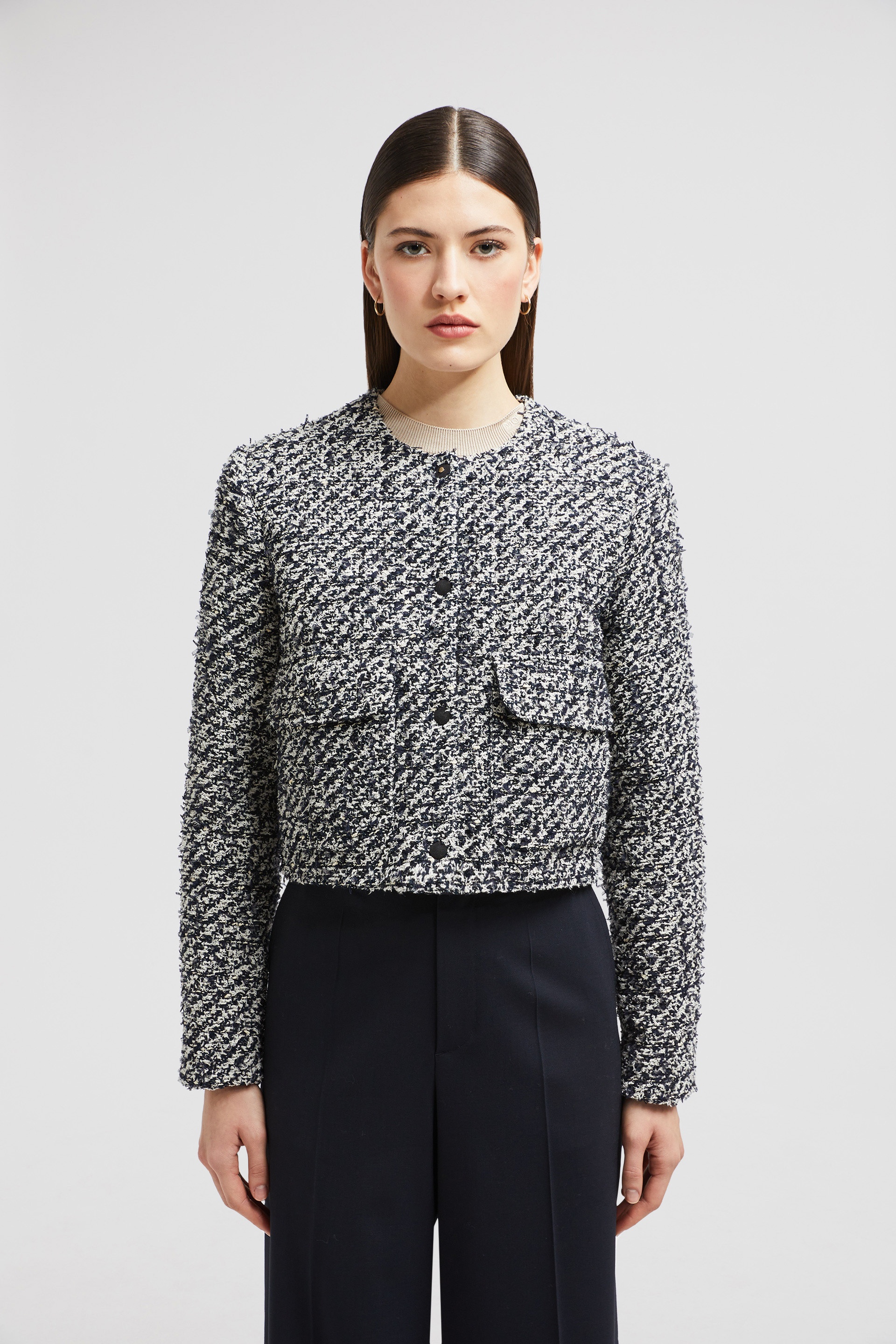Dauphin Tweed Short Down Jacket - 3