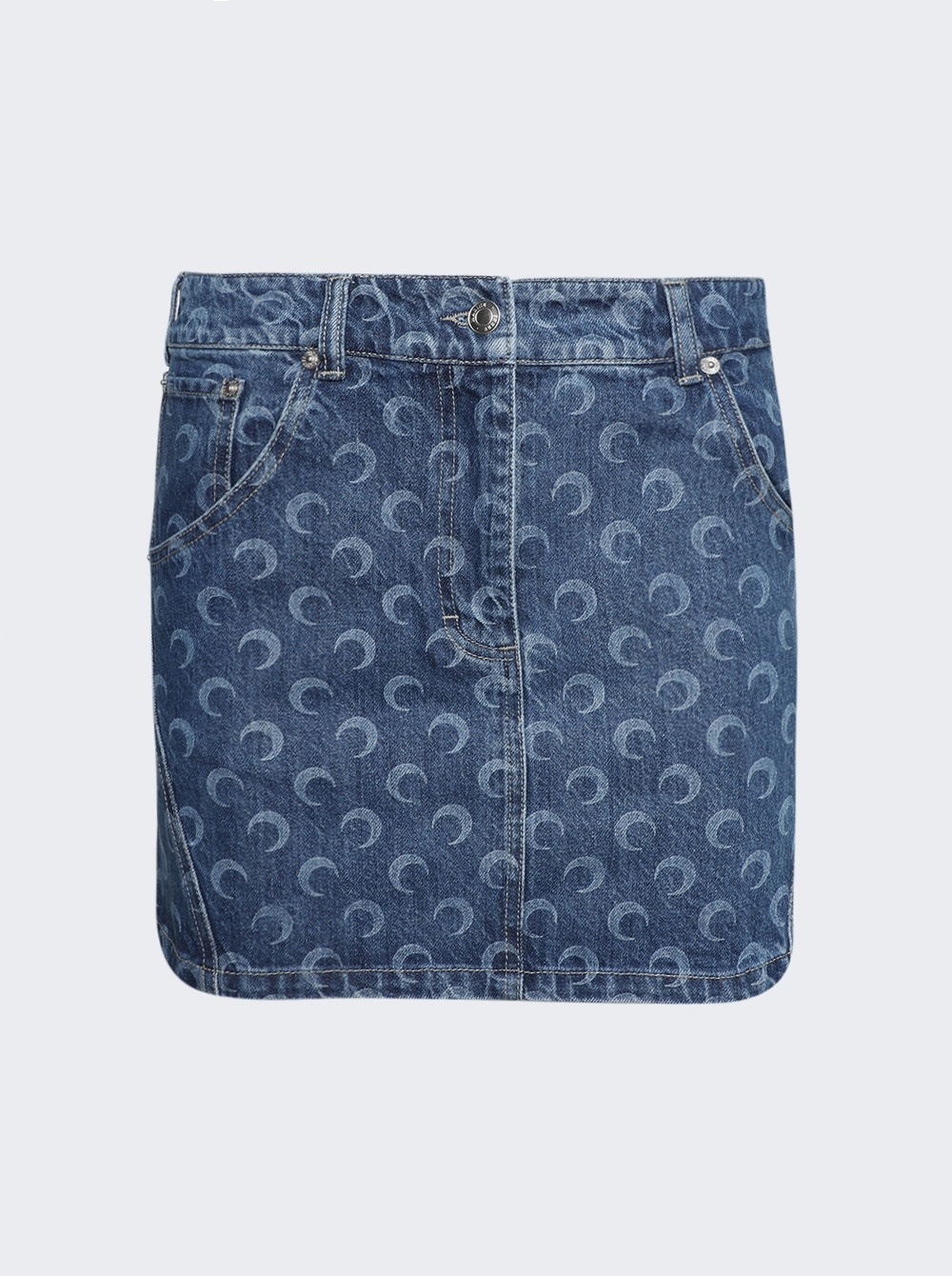 Deadstock Denim Mini Skirt Blue - 1