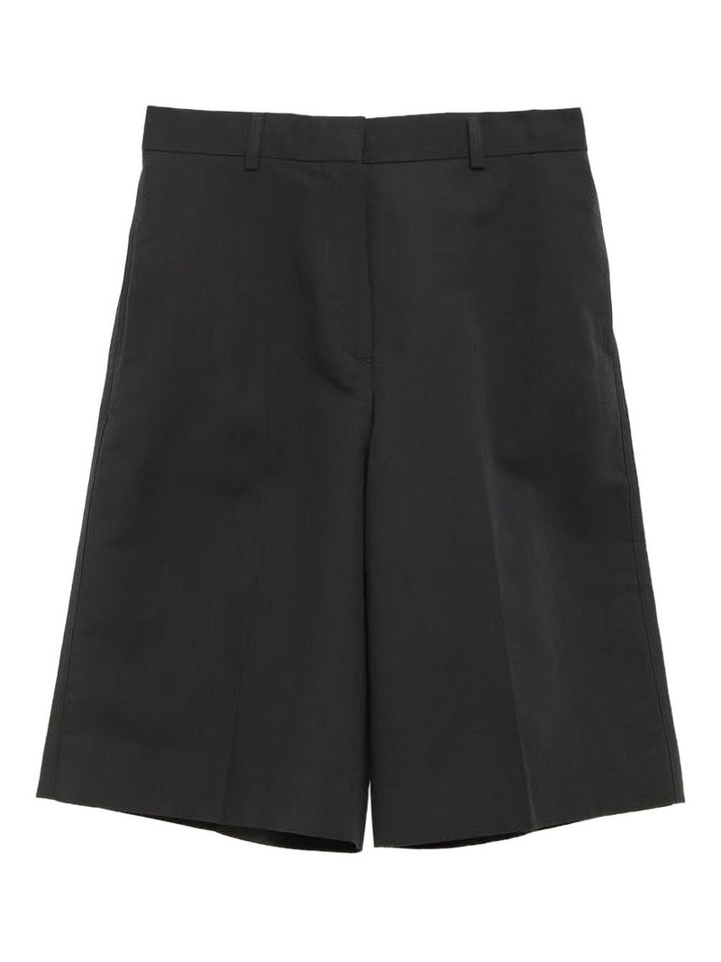 tailored wide-leg shorts - 1