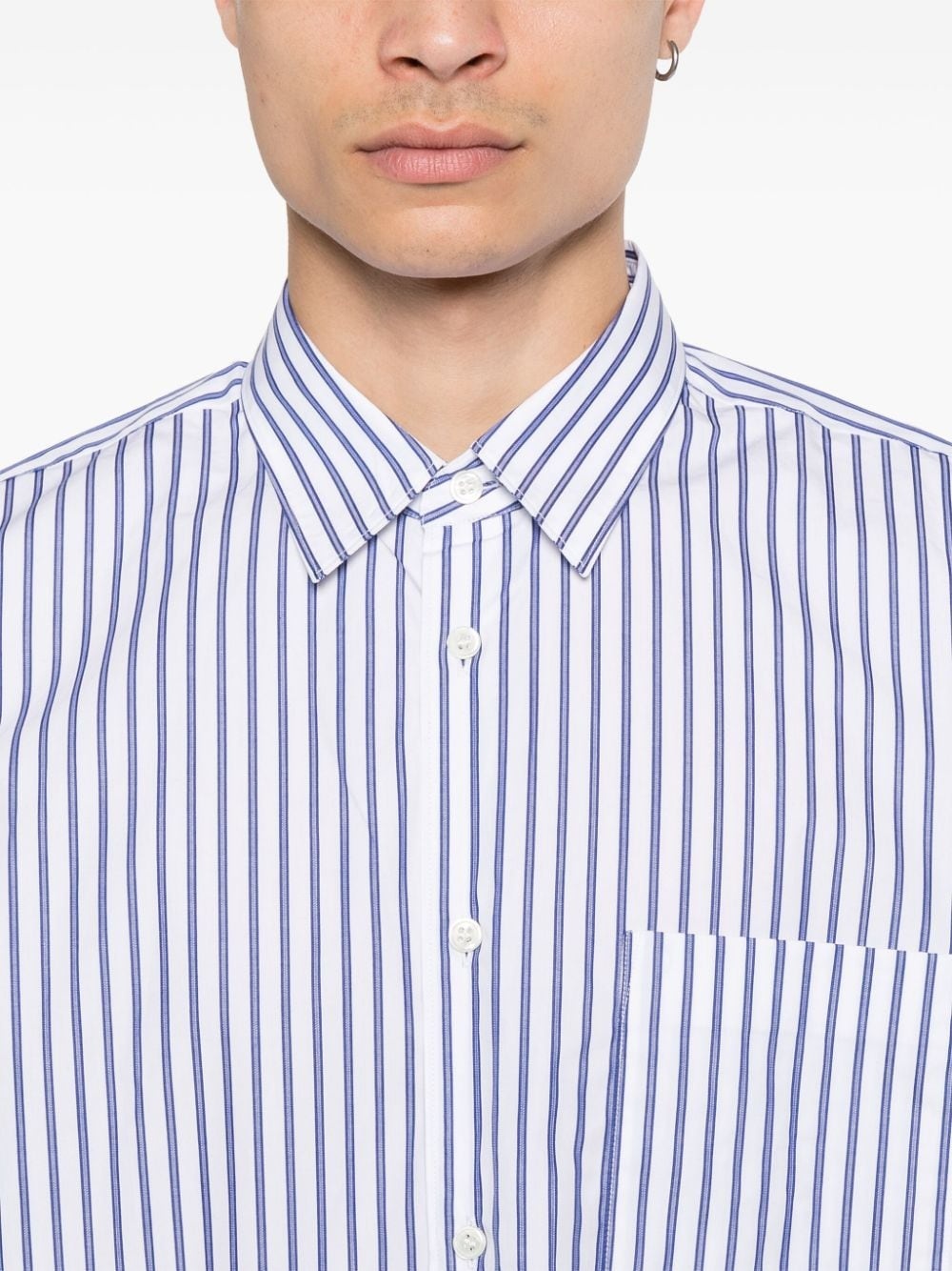 striped cotton shirt - 5