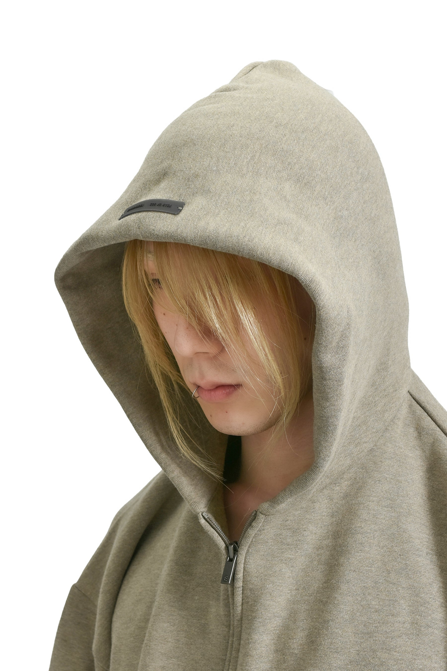 CLASSIC FIT FLEECE ZIP UP HOODIE / HOMESTEAD HEATHER - 4