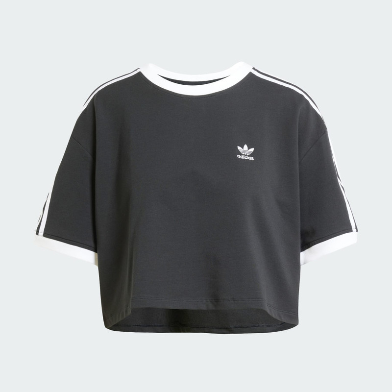 Adicolor 3-Stripes Loose Crop Tee - 1