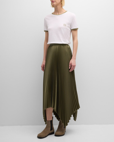 Loewe Pleated Handkerchief-Hem Midi Skirt outlook