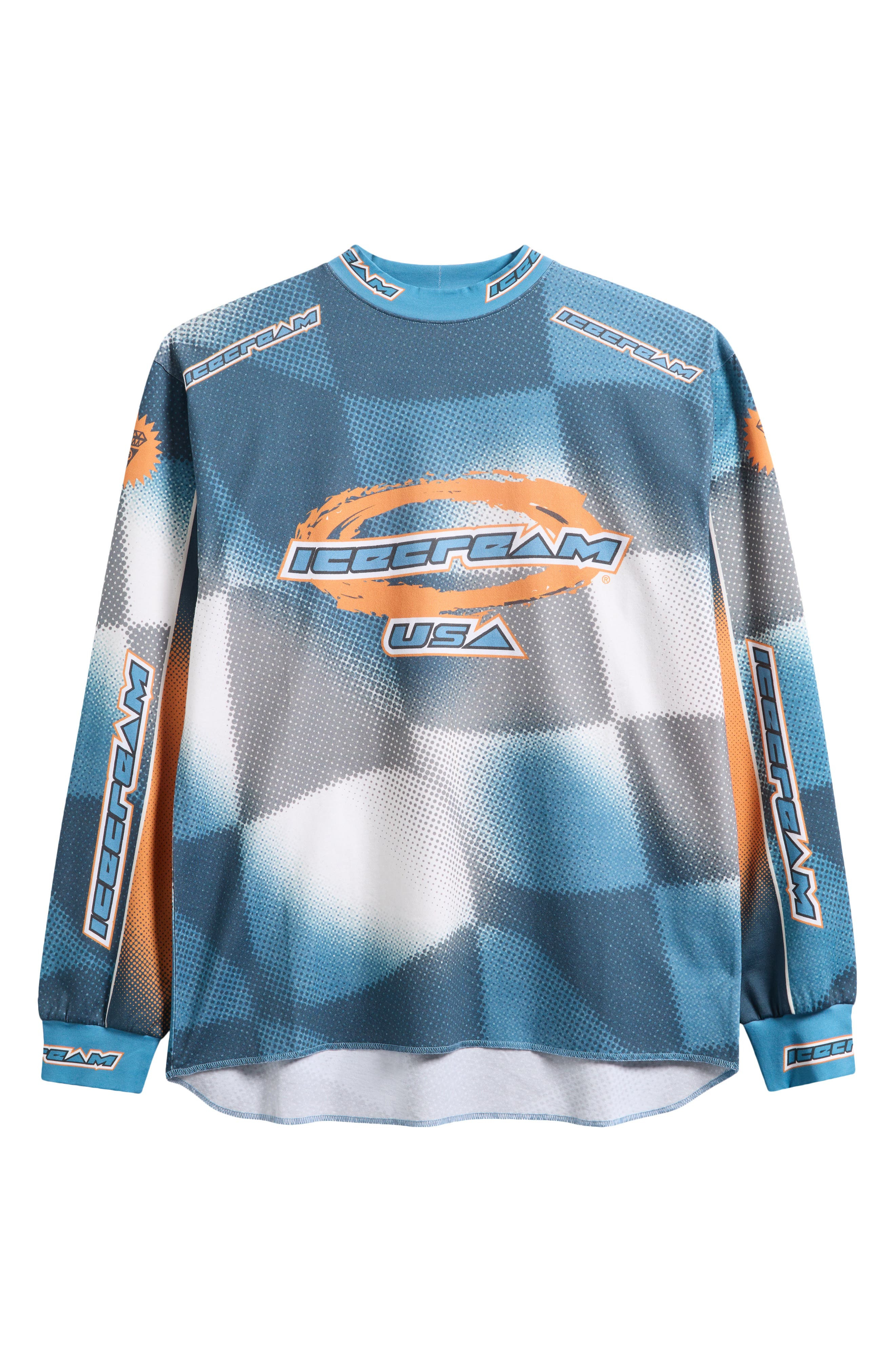 ICECREAM USA Graphic Long Sleeve Soccer Jersey in Caneel Bay at Nordstrom - 5