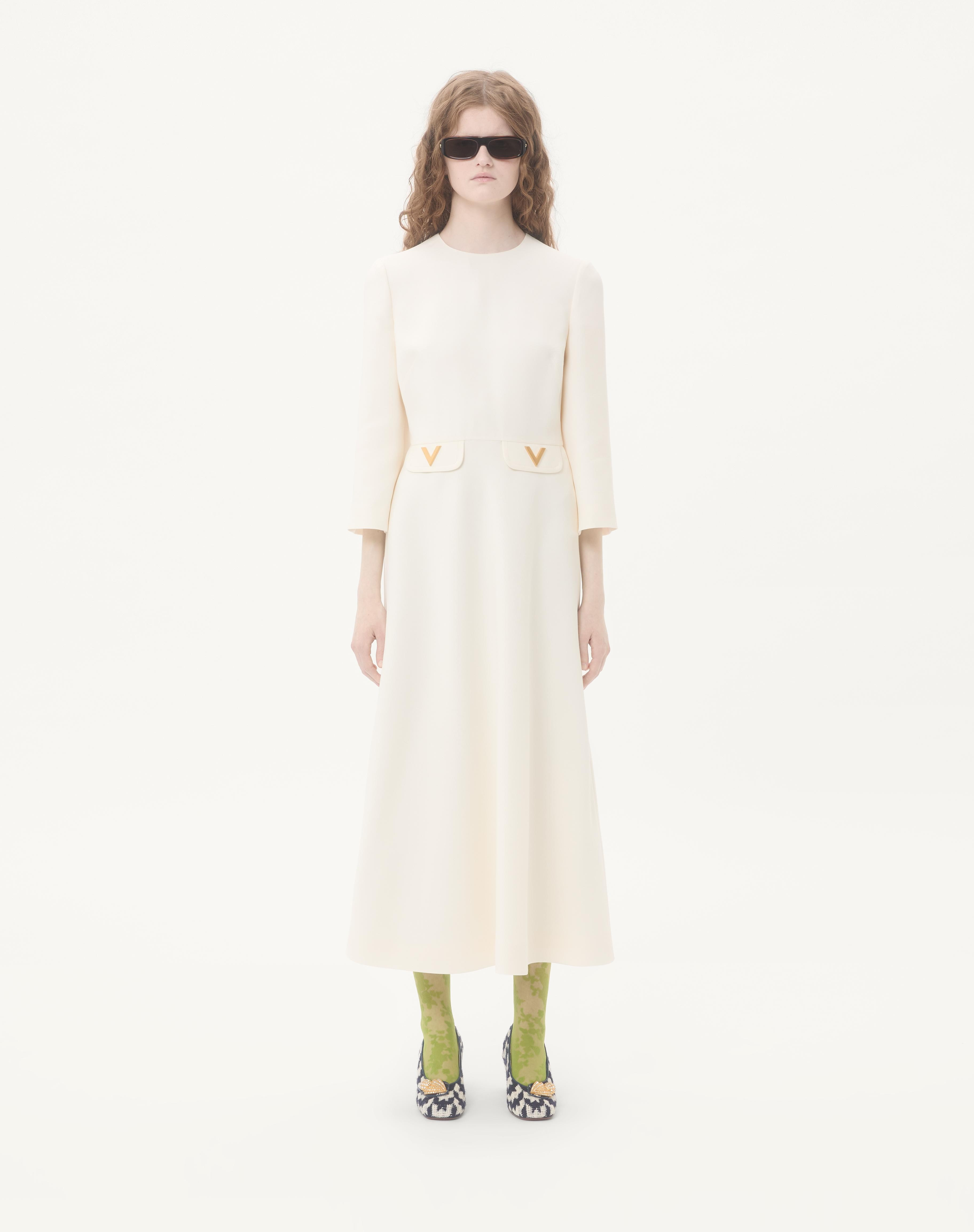 CREPE COUTURE MIDI DRESS - 5