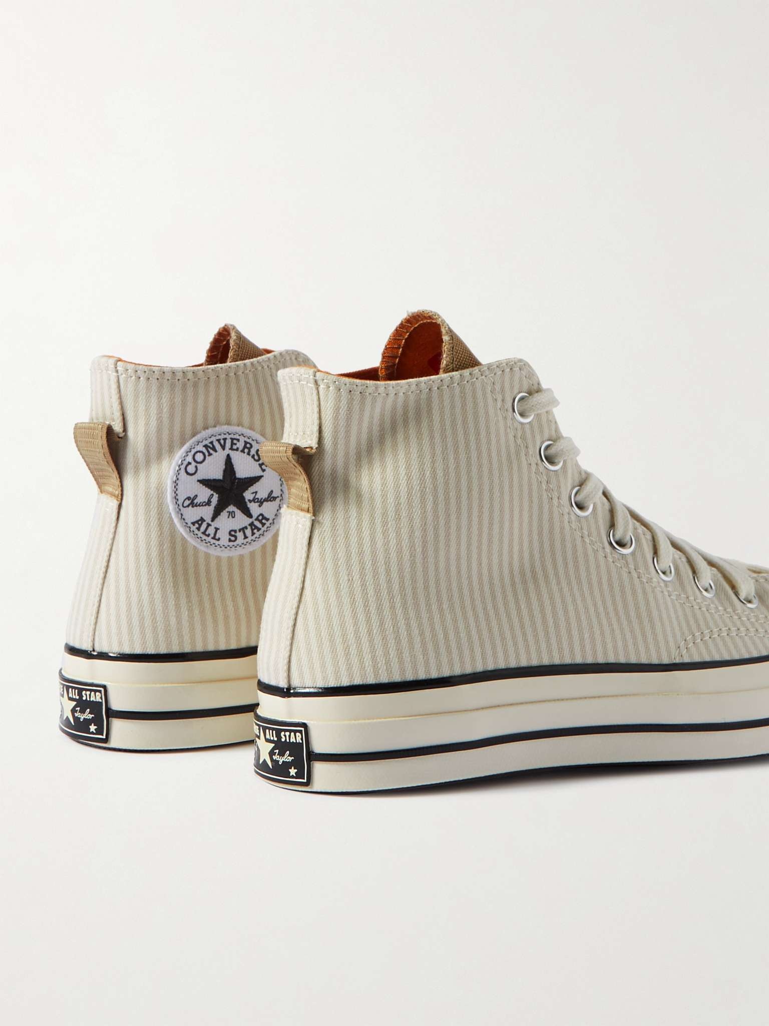 Chuck 70 Striped Canvas High-Top Sneakers - 5