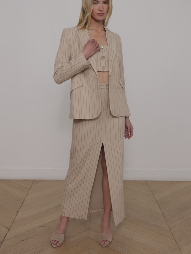 Chamberlain Pinstriped Blazer - 8
