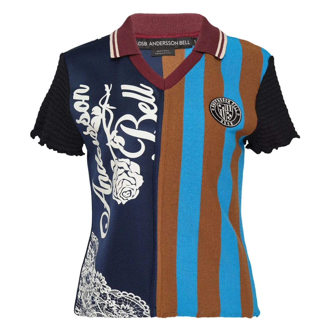 Reworked Football Collar Top - 1