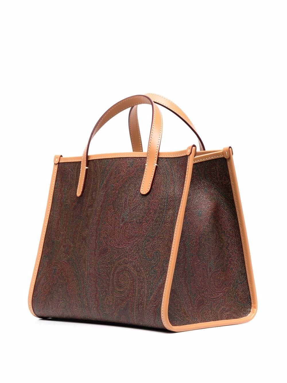 mini paisley-print logo-stamp tote bag - 3