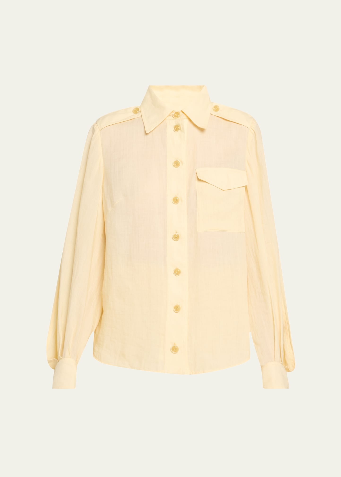 Ramie Utility Shirt - 1