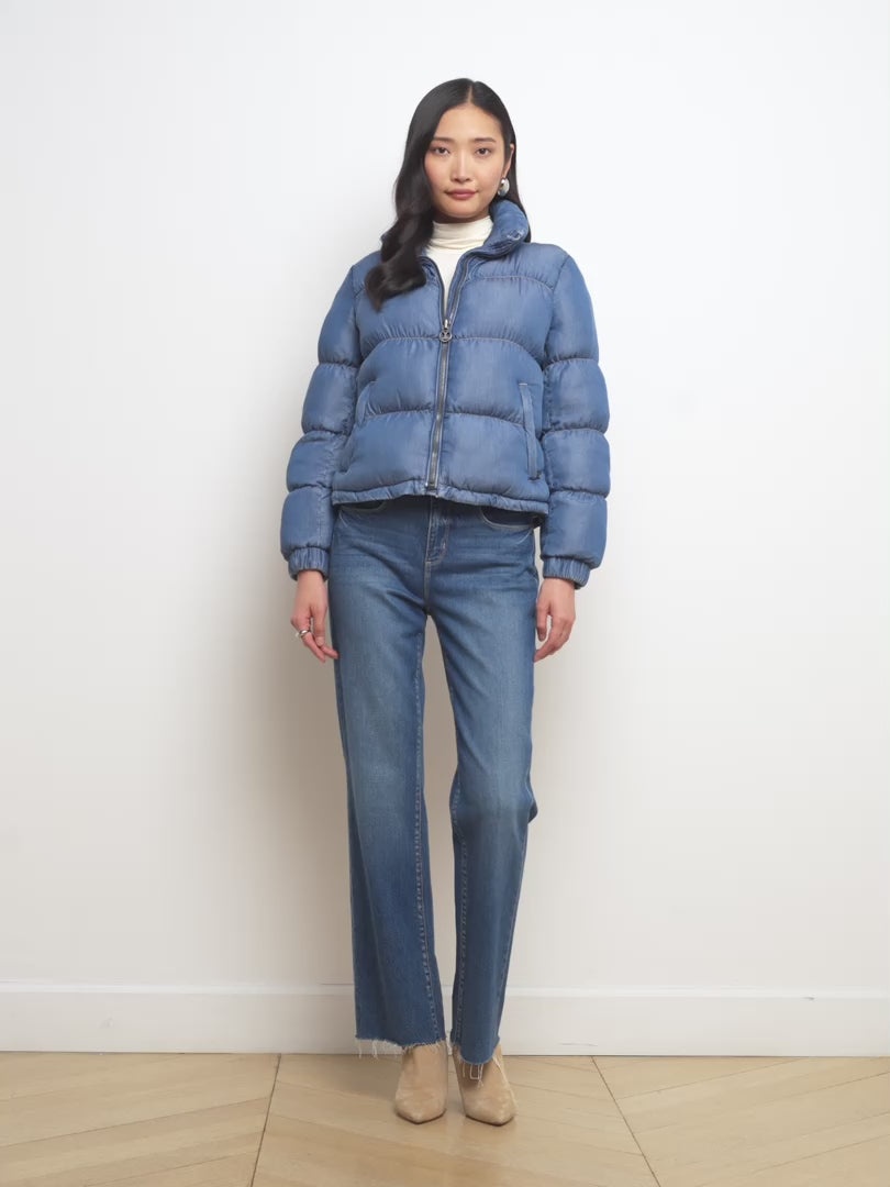 Stowe Denim Down Puffer Jacket - 7