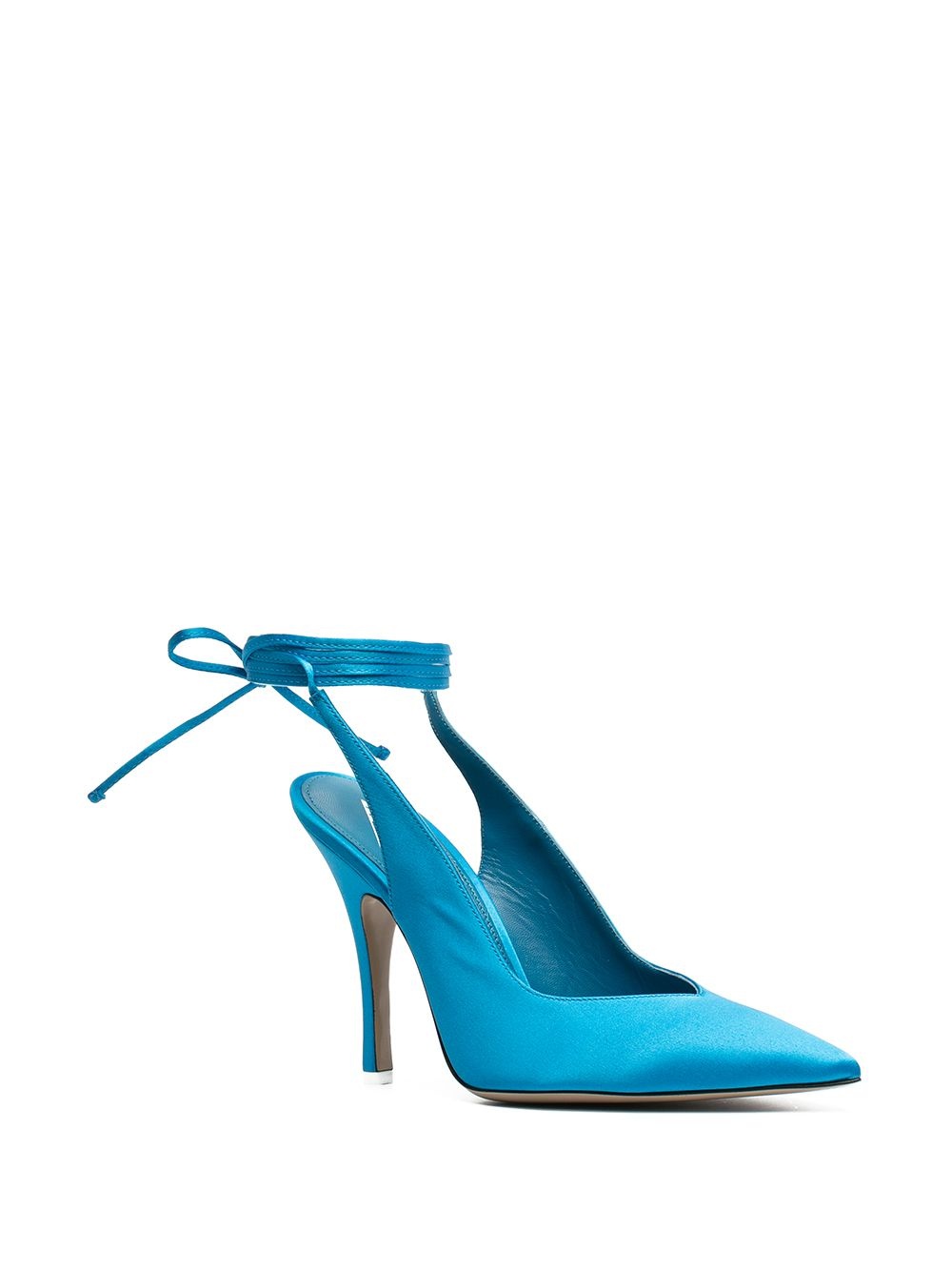 ankle-tied leather pumps - 2