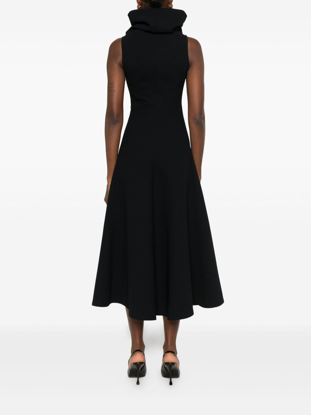 Compact viscose crepe dress - 2