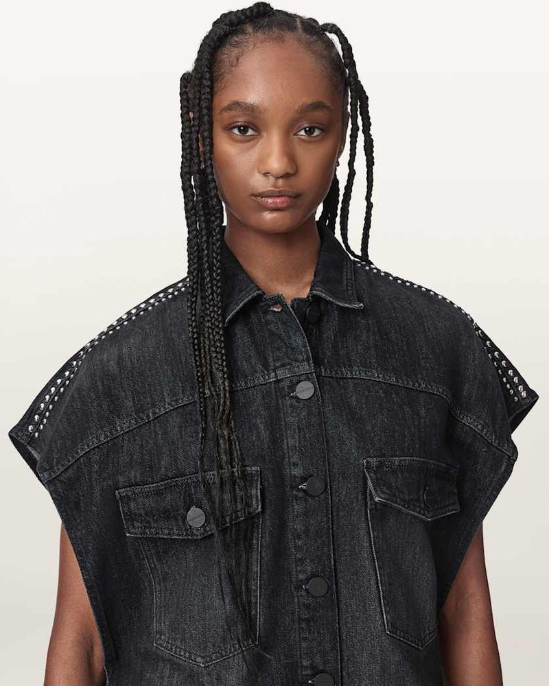 ALBA SLEEVELESS DENIM SHIRT 3