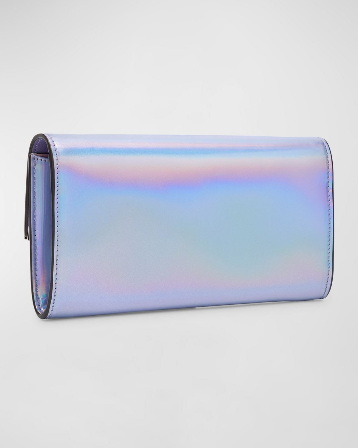 Emmie Flap Iridescent Clutch Bag - 6