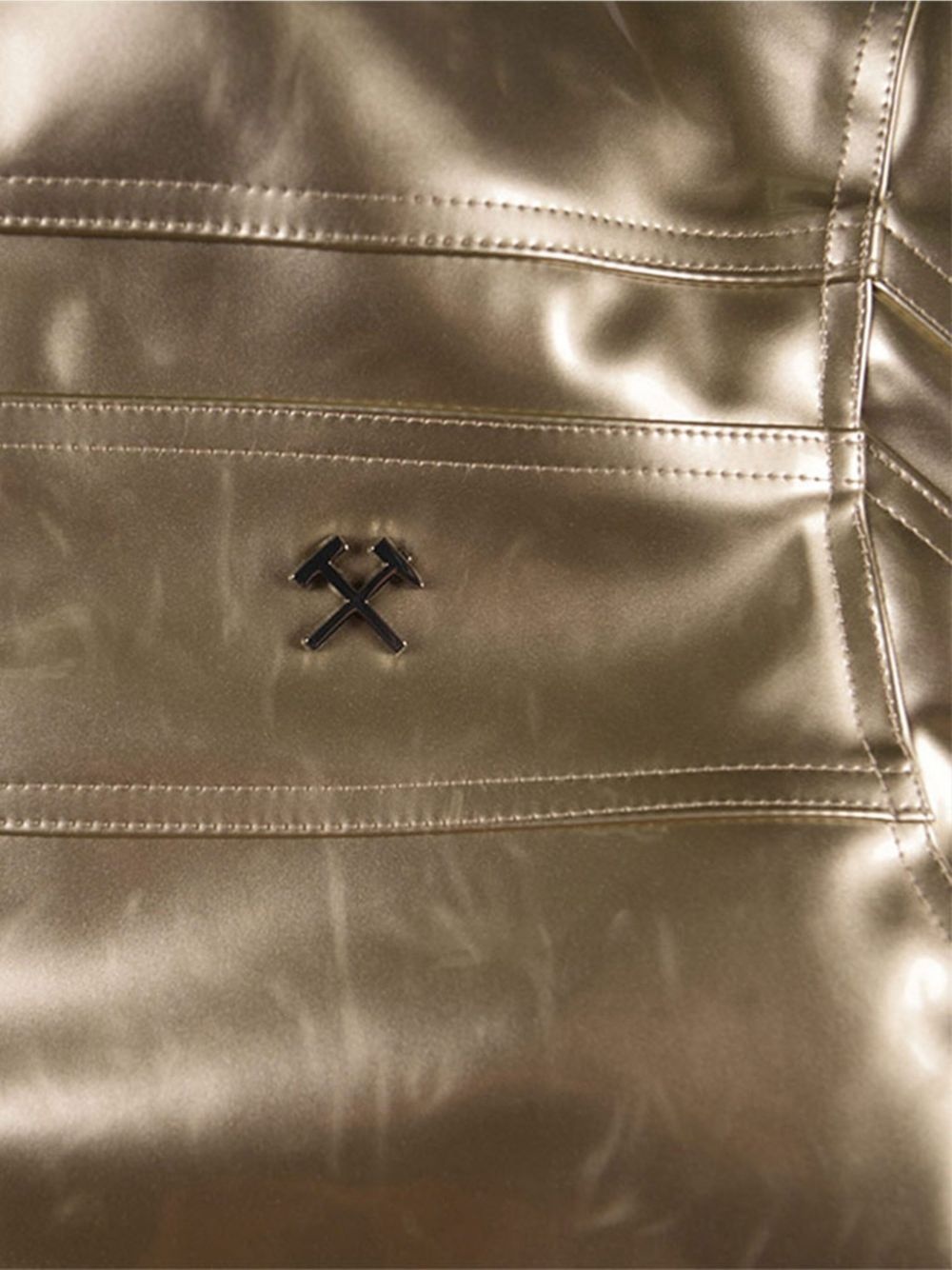 metallic zip-up jacket - 4