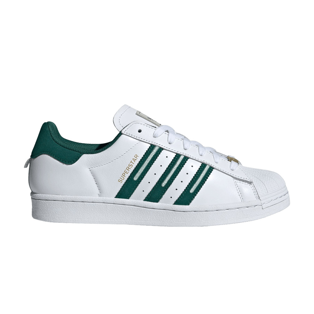 adidas Superstar Embroidered Green Stripes goat REVERSIBLE