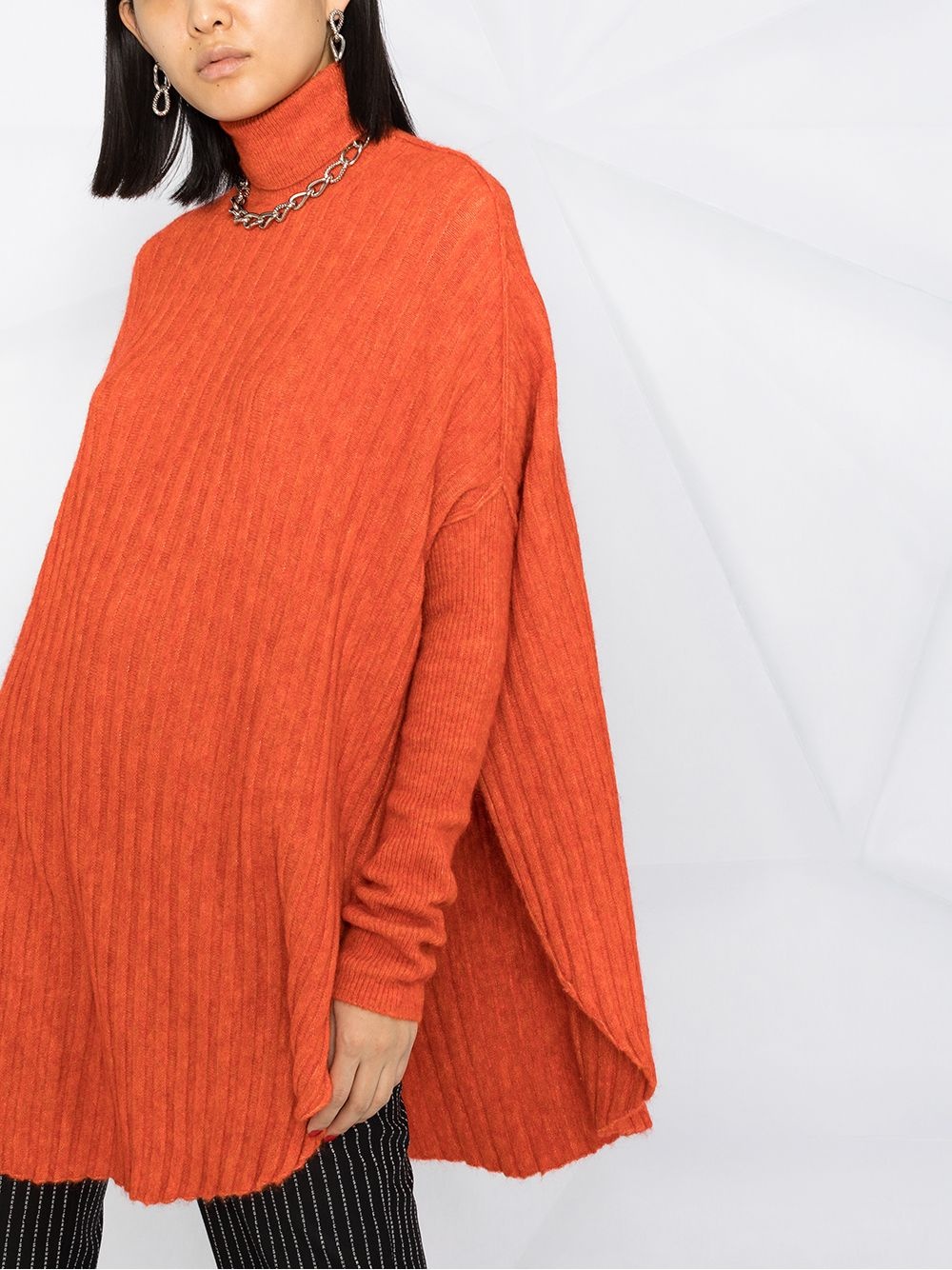 oversize turtleneck top - 5