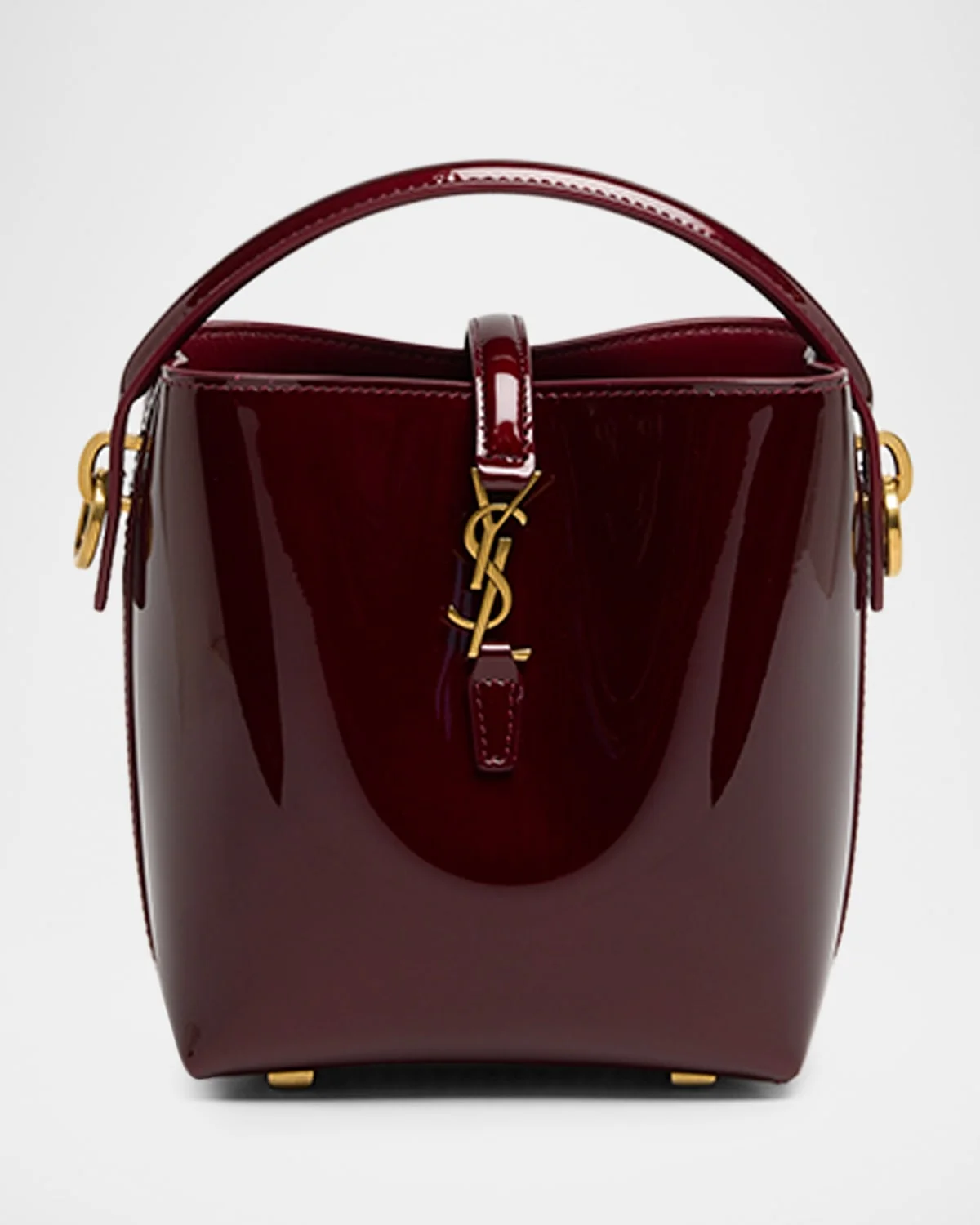Le 37 Mini YSL Bucket Bag in Patent Leather - 1