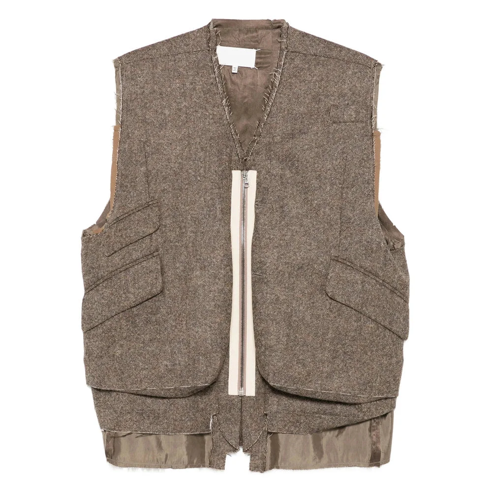Maison Margiela Brown Jackets - Waistcoats & Gilets Men - 1