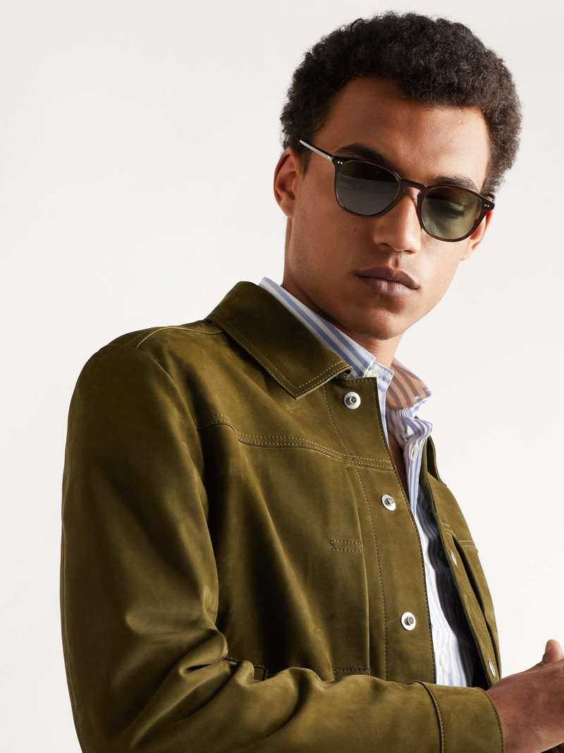 Oliver Peoples Forman L.A Round-Frame Acetate Polarised Sunglasses outlook