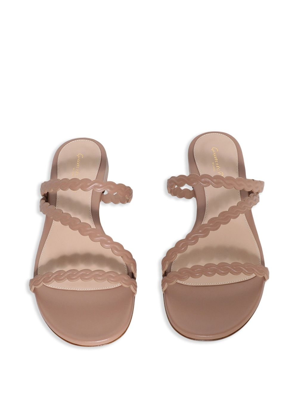 leather slides - 2