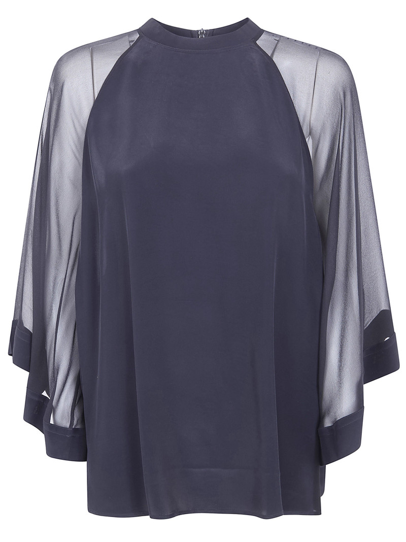 "Sheer Reglan" Blouse 1