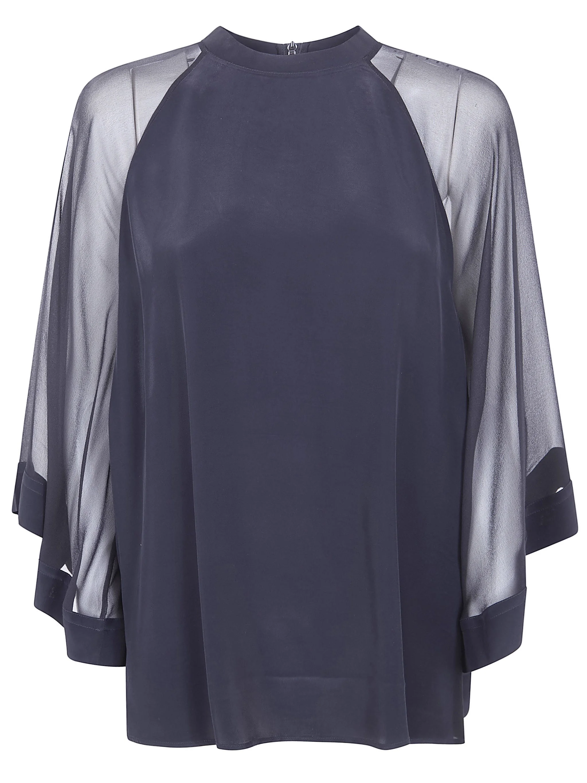 "Sheer Reglan" Blouse - 1