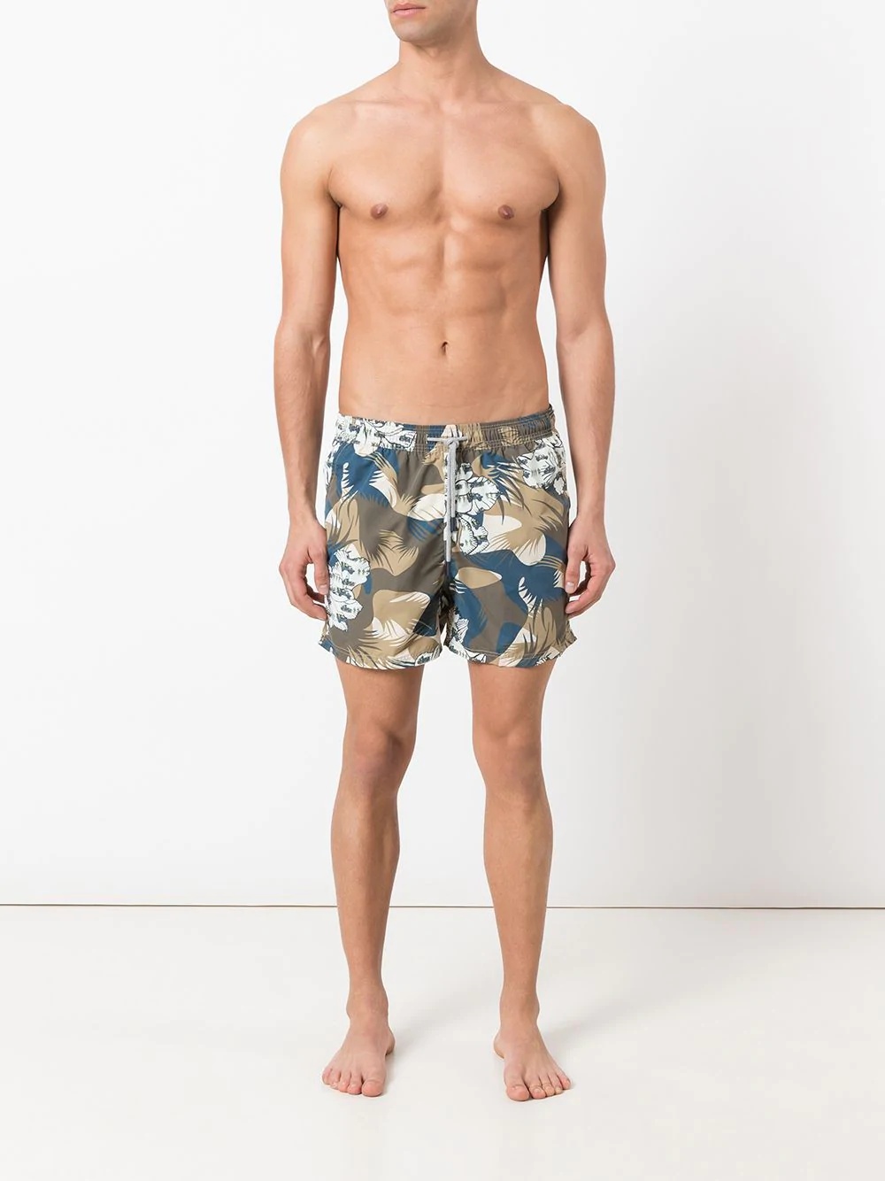 camouflage drawstring swim shorts - 2