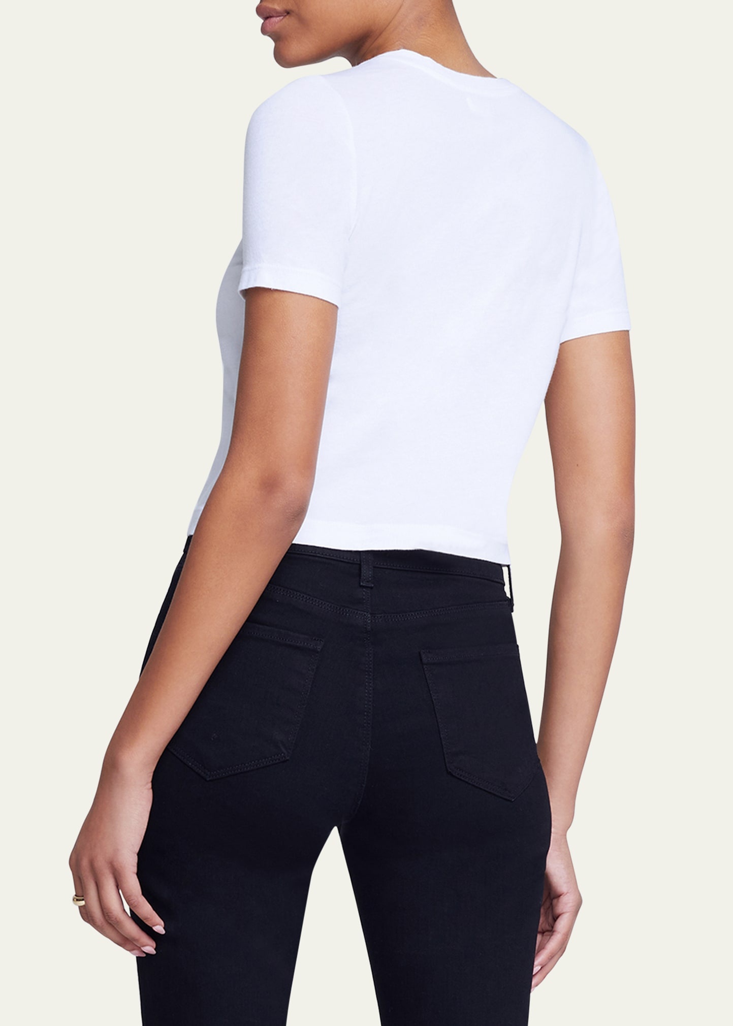 Donna Short-Sleeve Cropped Tee - 3
