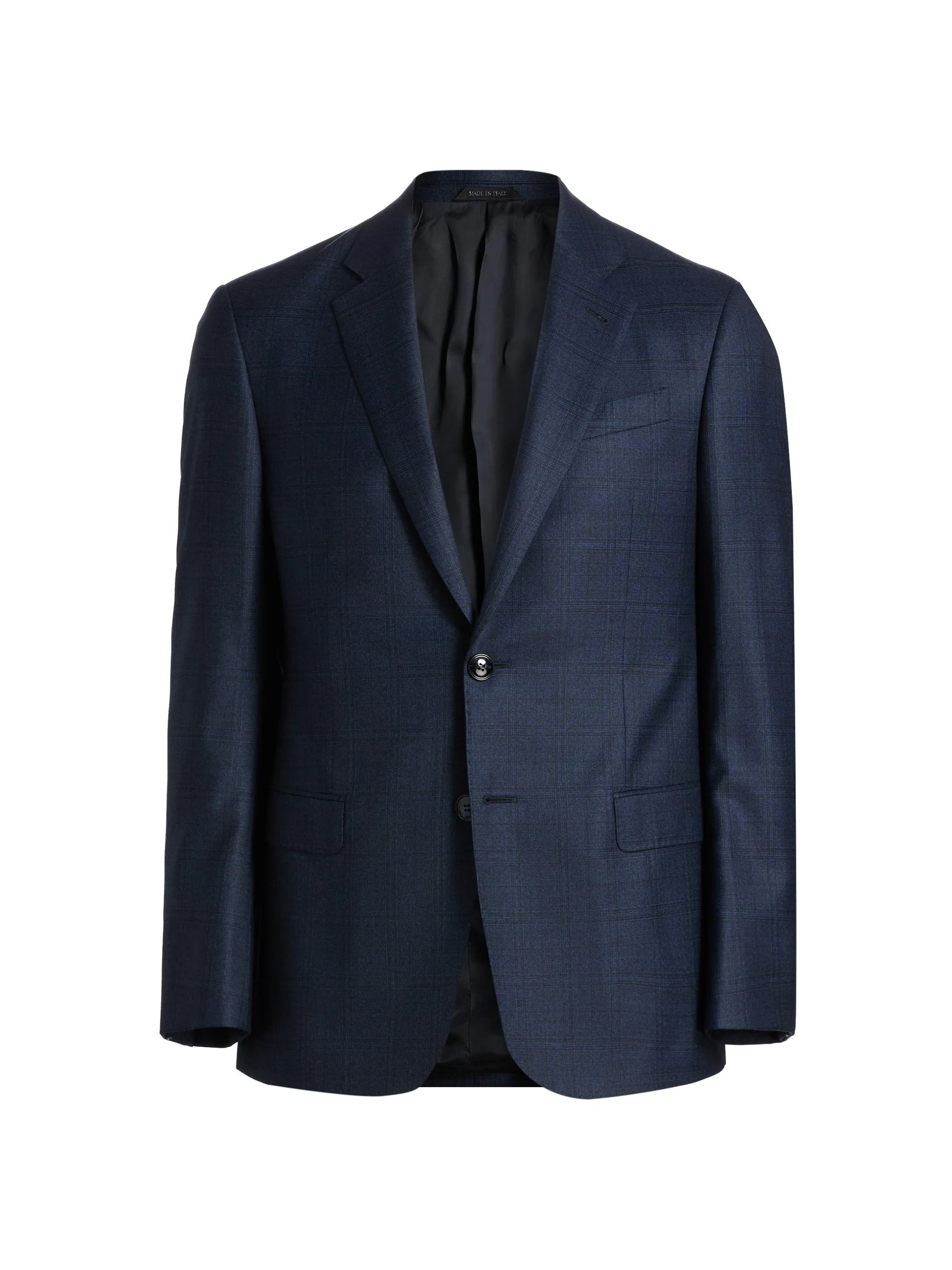 Men's Windowpane Wool Sportcoat - High Blue - 1
