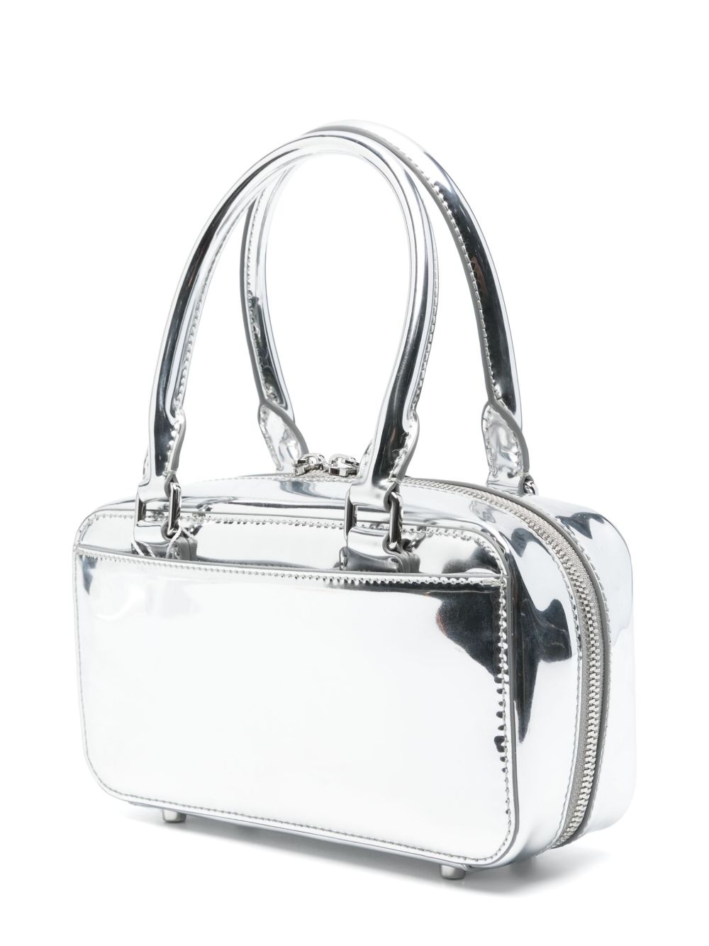 mini leather tote bag - 3