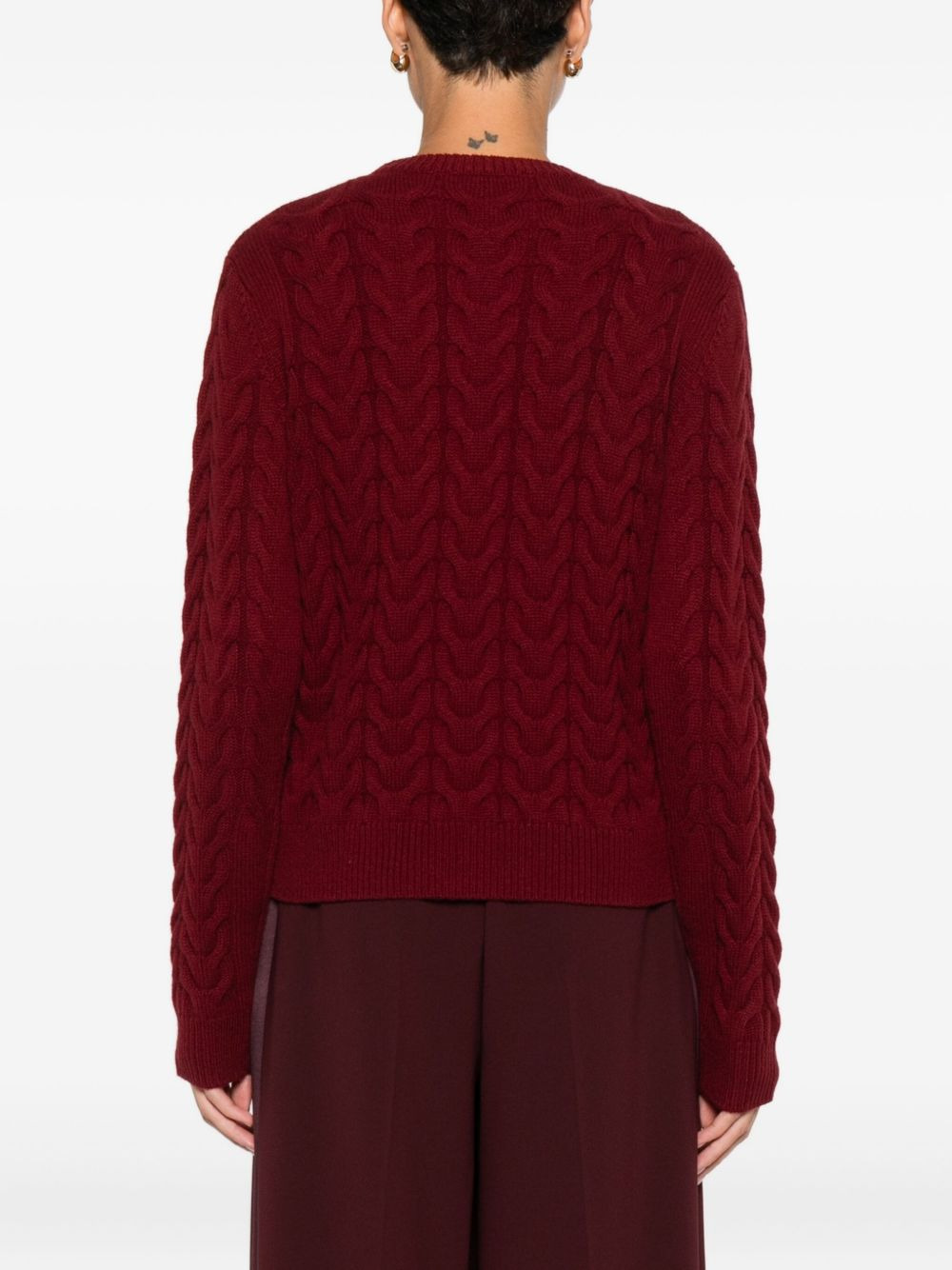 cable-knit cashmere sweater - 4