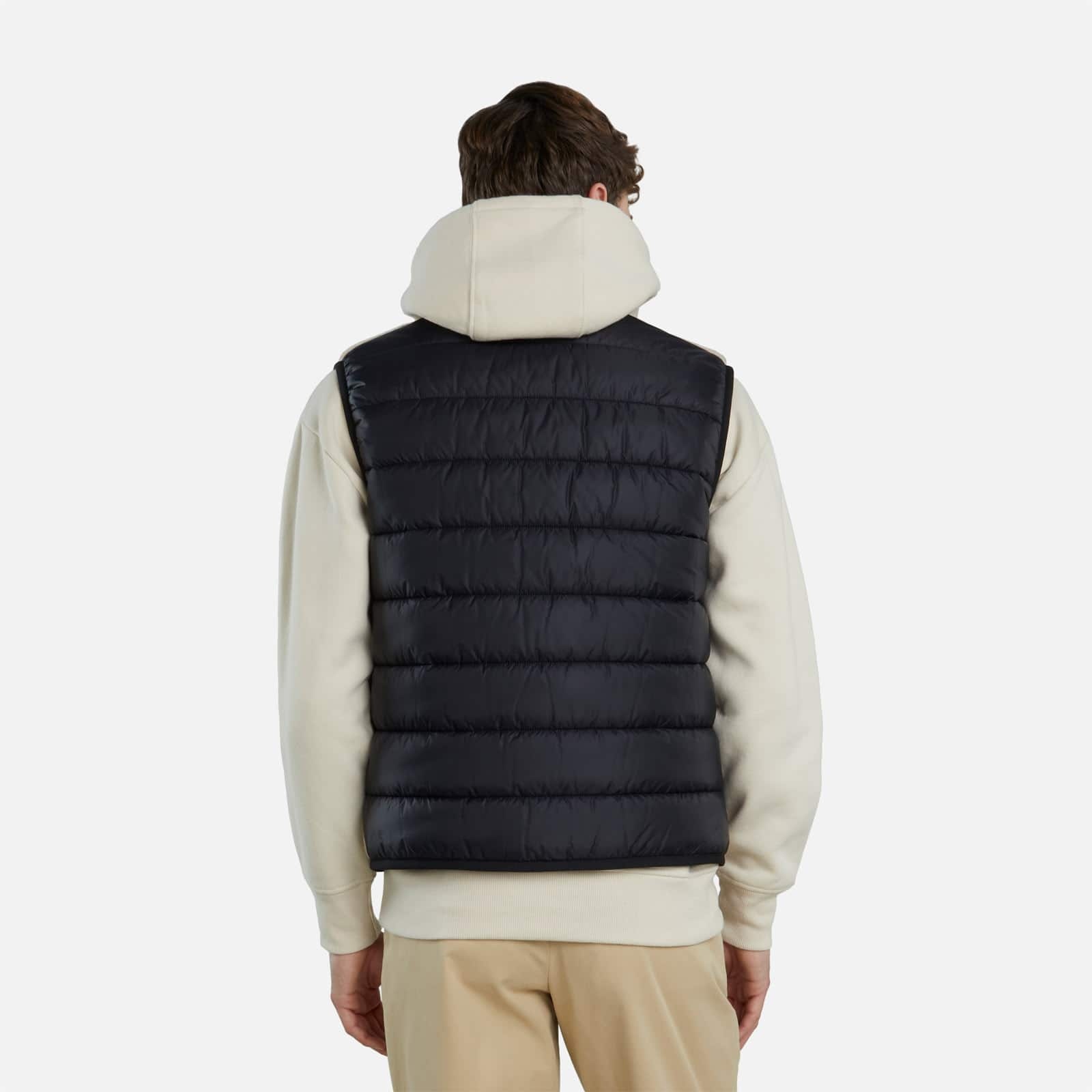 Bimaterial Gilet Beige - 5