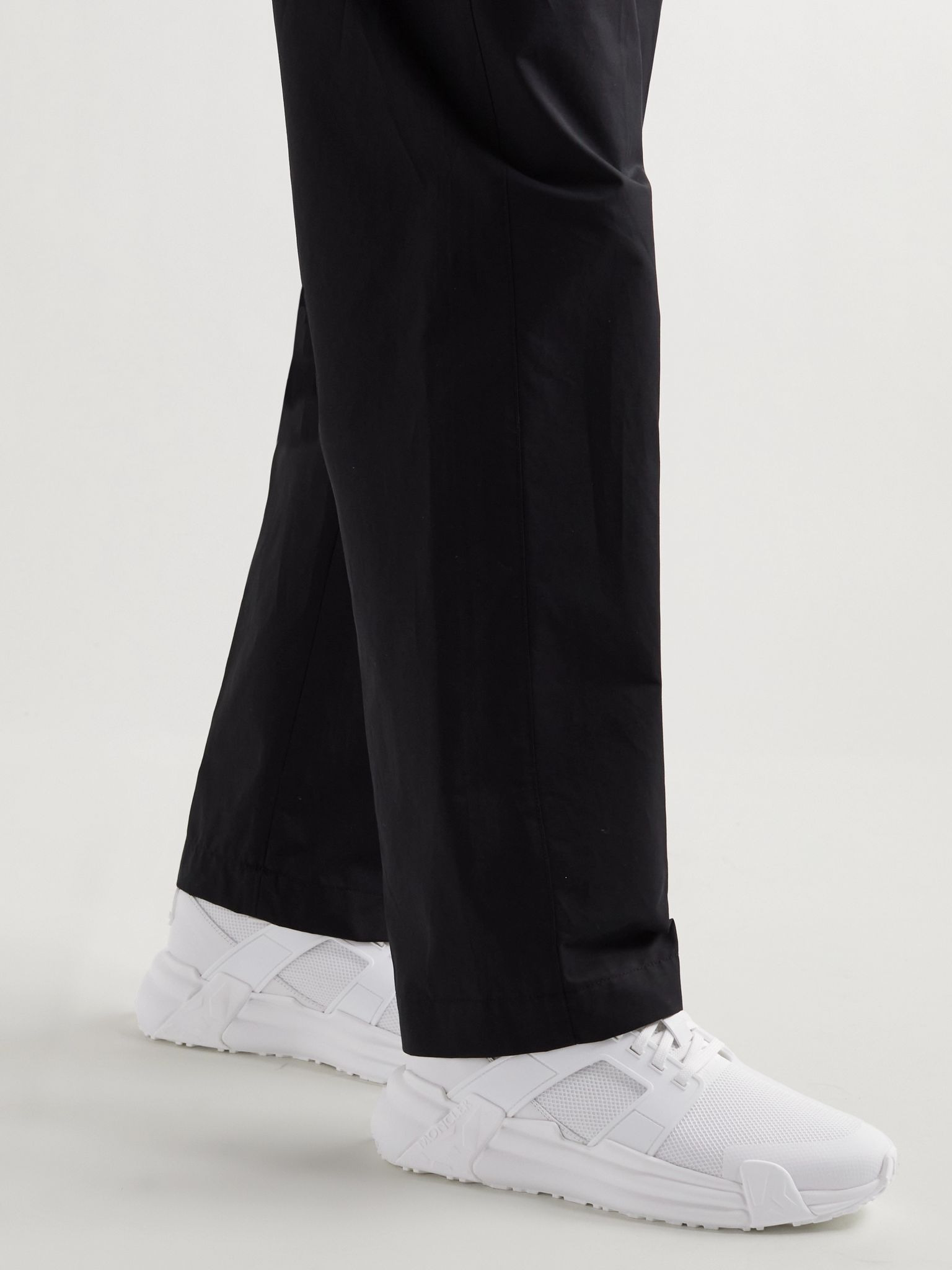 Lunarove Rubber and Leather-Trimmed Neoprene Sneakers White - 3