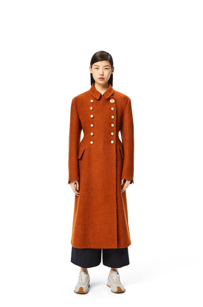 Loewe Military tweed coat in wool outlook