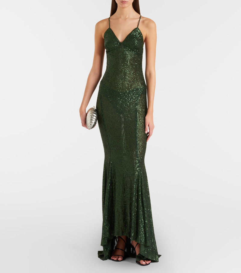 NORMA KAMALI Sequined gown outlook
