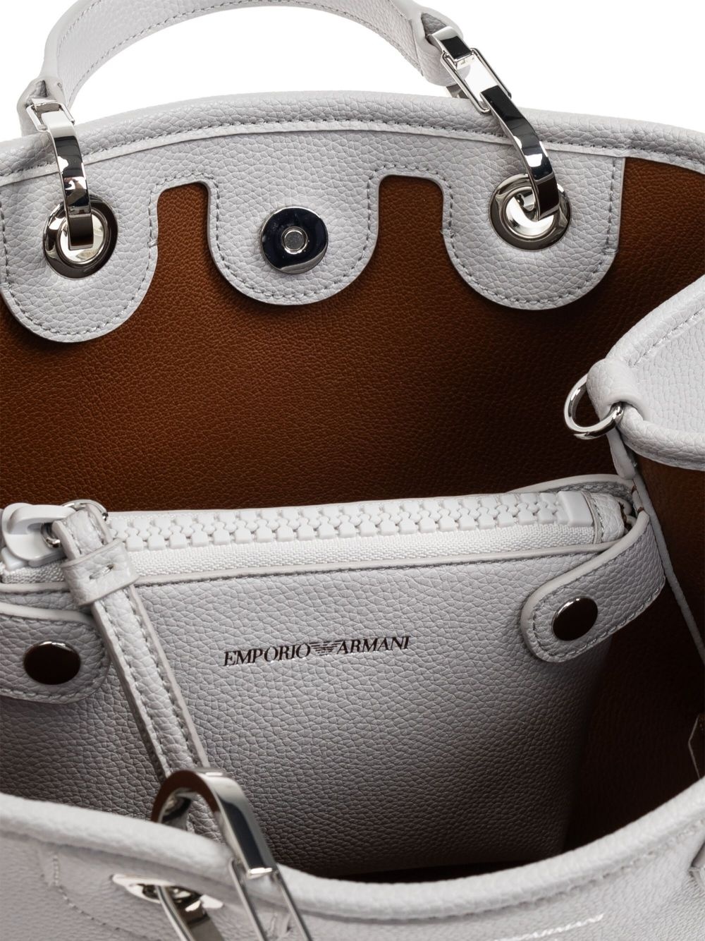 logo-debossed tote bag - 5