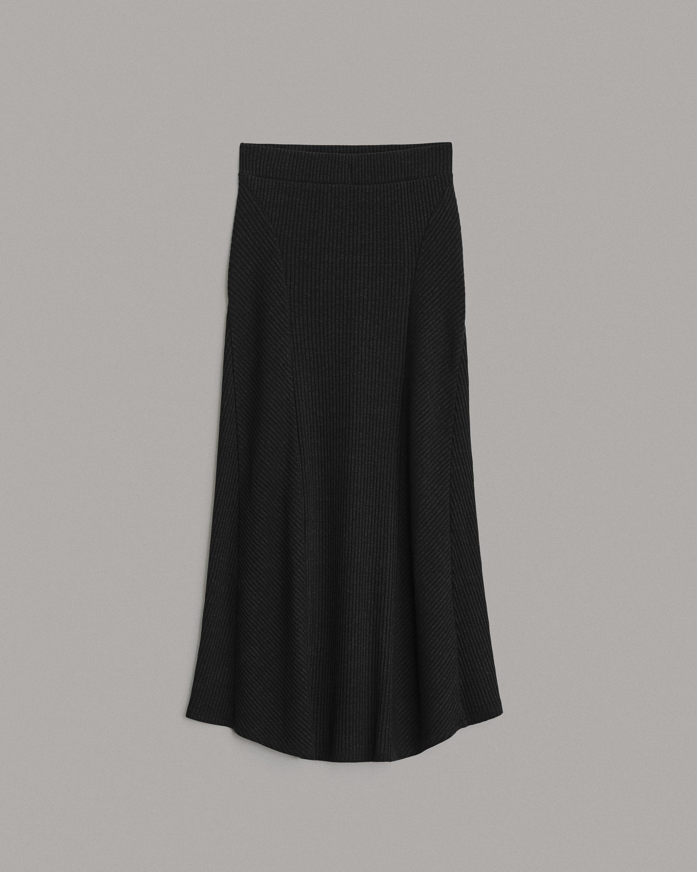 Echo Rib Midi Skirt
Cotton Skirt - 1