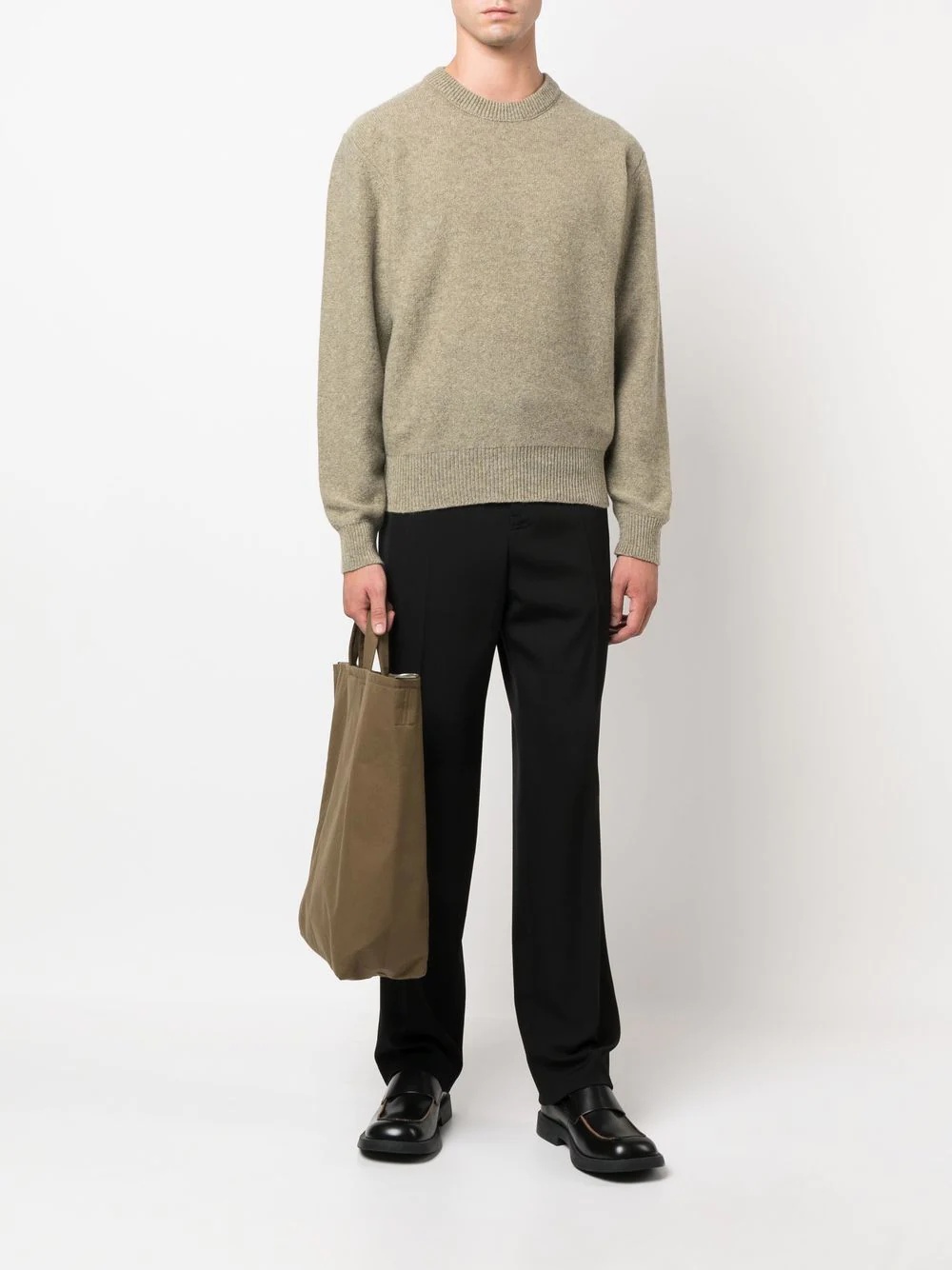 Lemaire CREW NECK SWEATER SOFT SHETLAND | REVERSIBLE