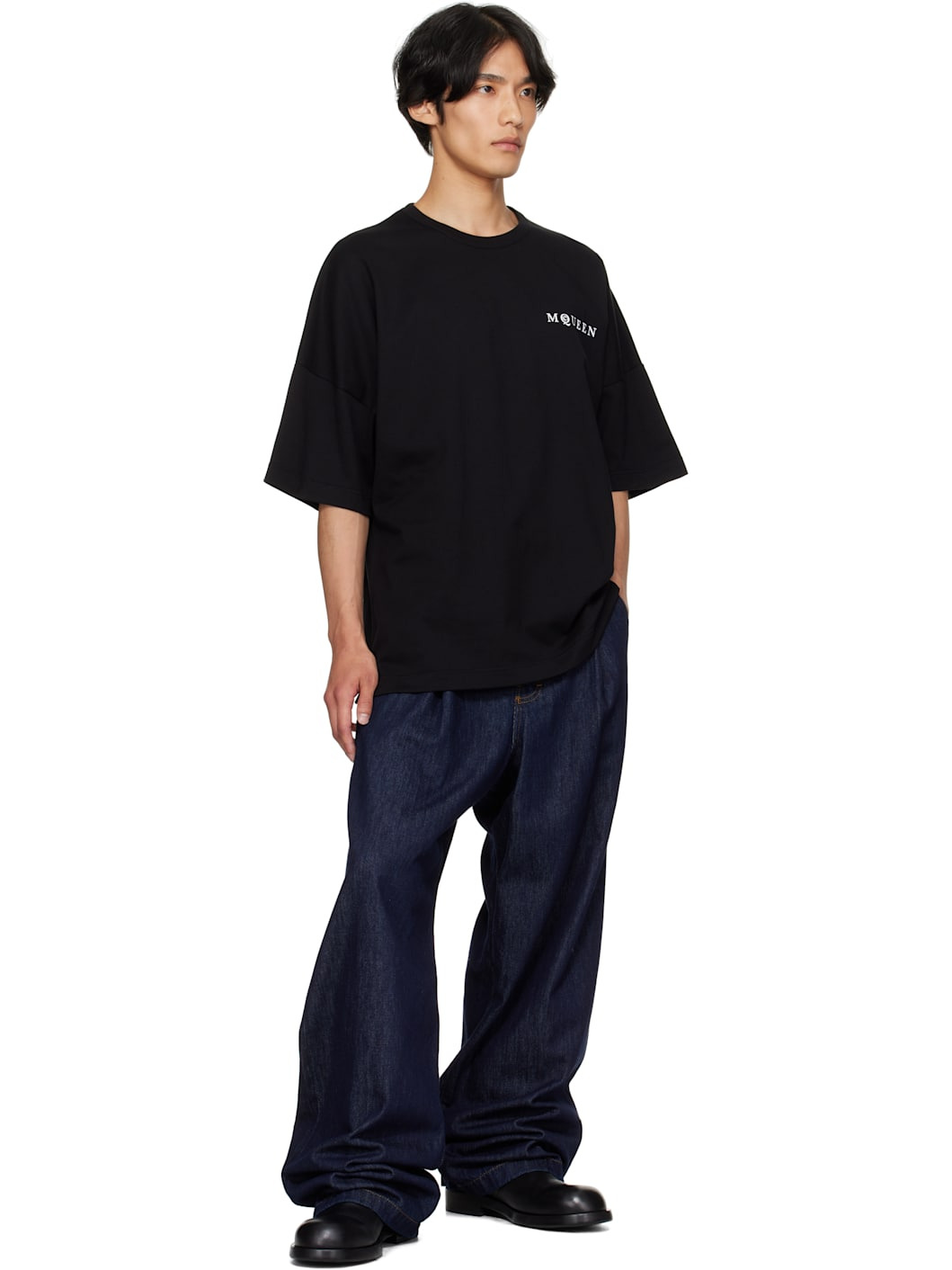 Black Oversized 'McQueen' T-shirt - 4
