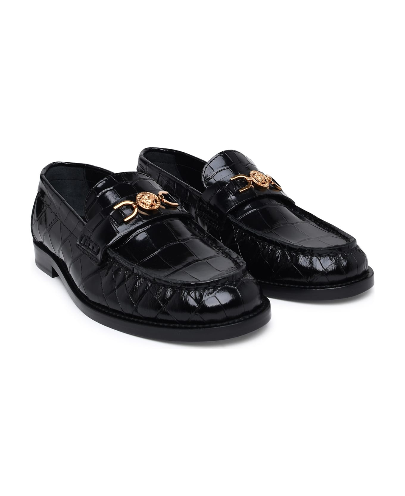 Black Leather Loafers - 2
