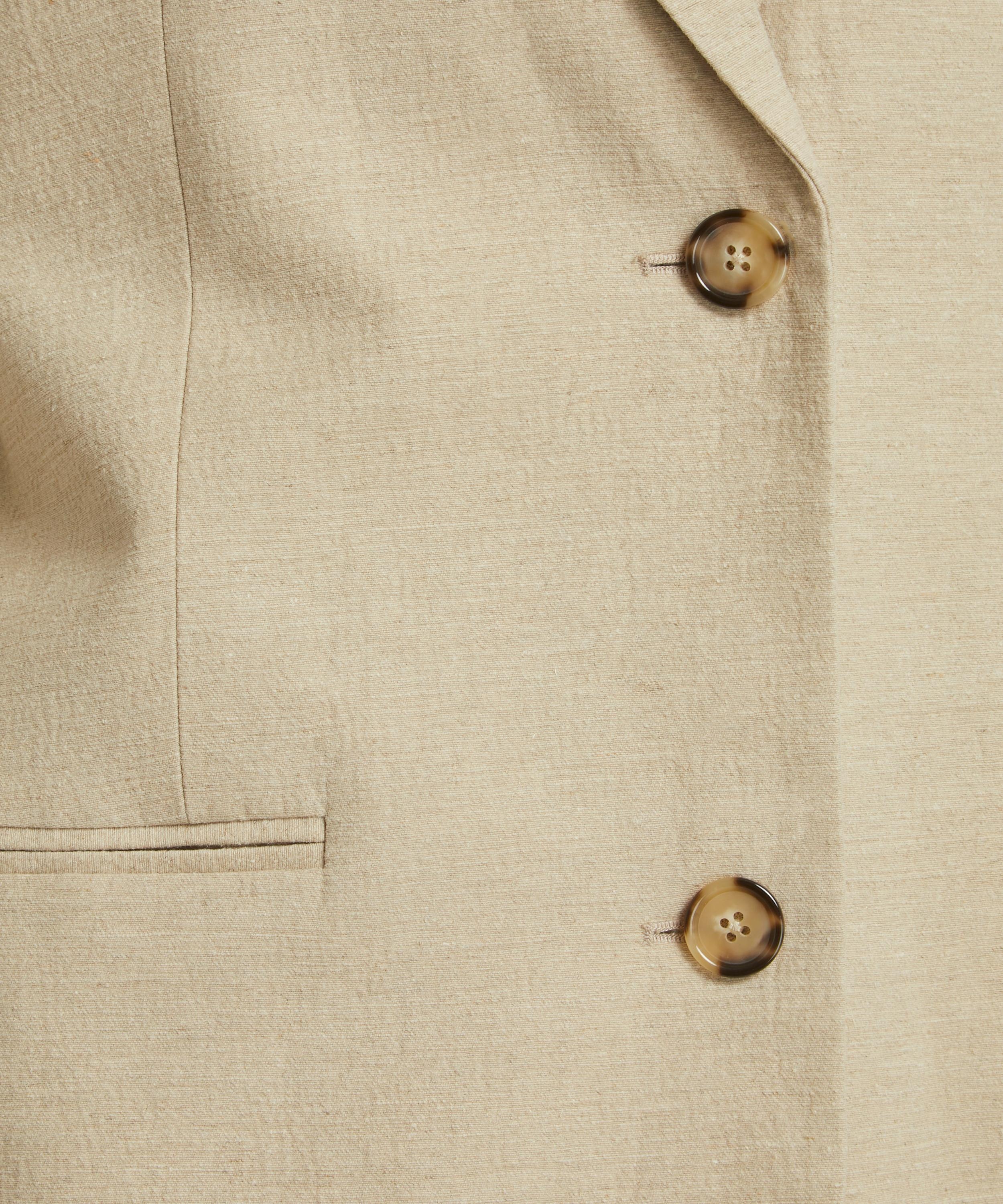 Linen Tailored Suit Jacket - 5