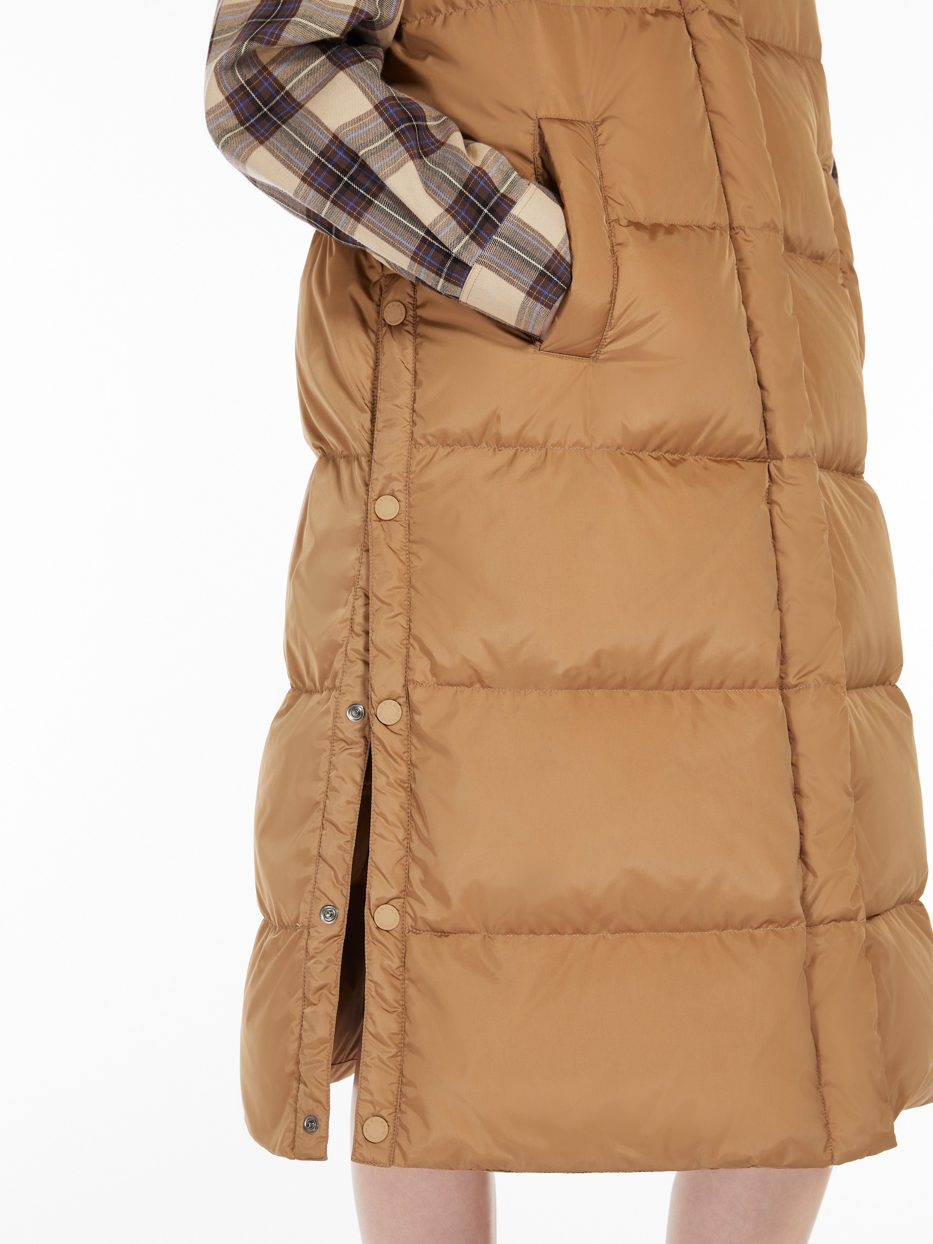 ZIMINO Long water-repellent taffeta gilet - 5