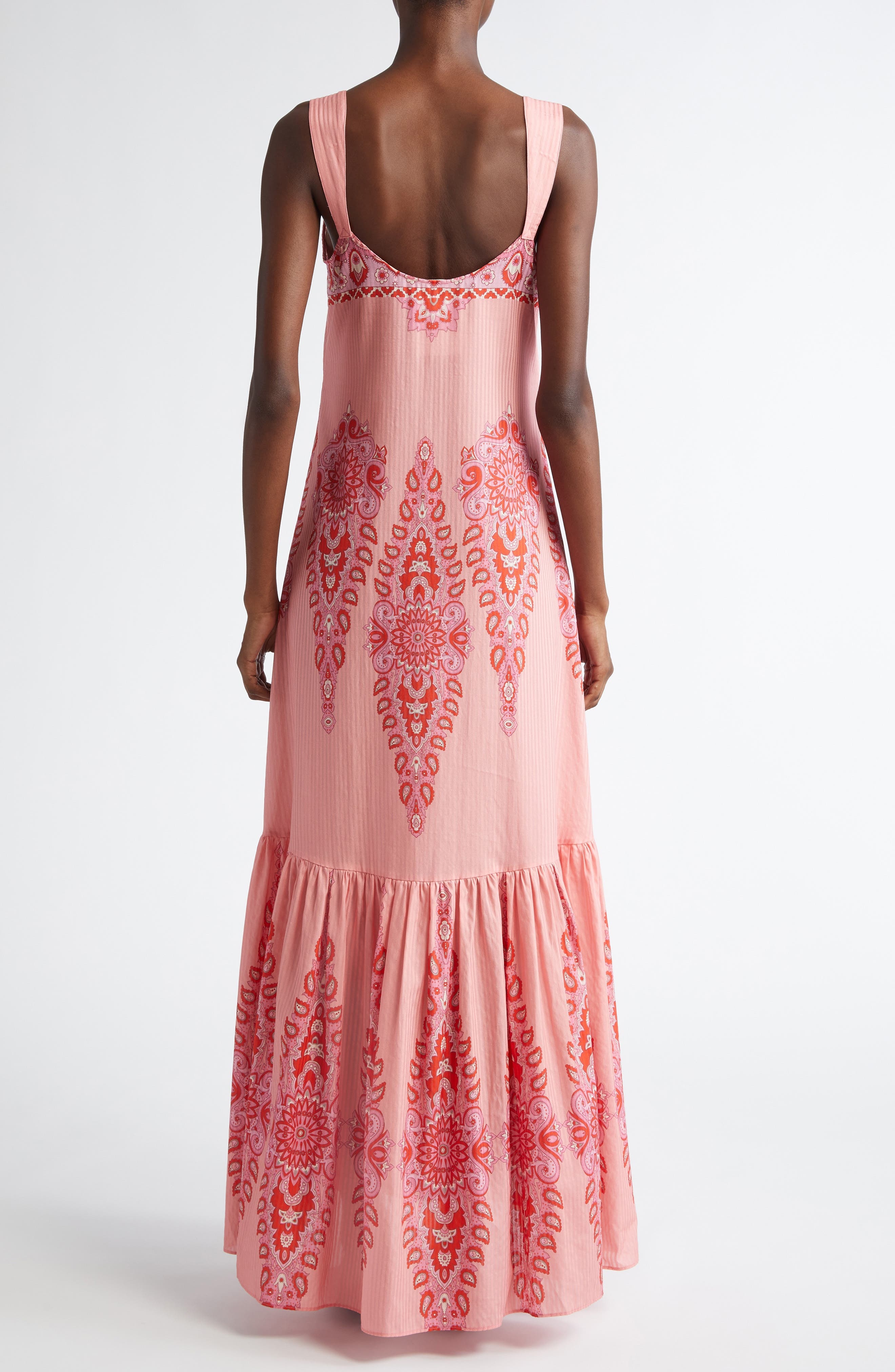 Etro Paisley Cotton & Silk Maxi Dress in Stampa F.do Rosa at Nordstrom - 2