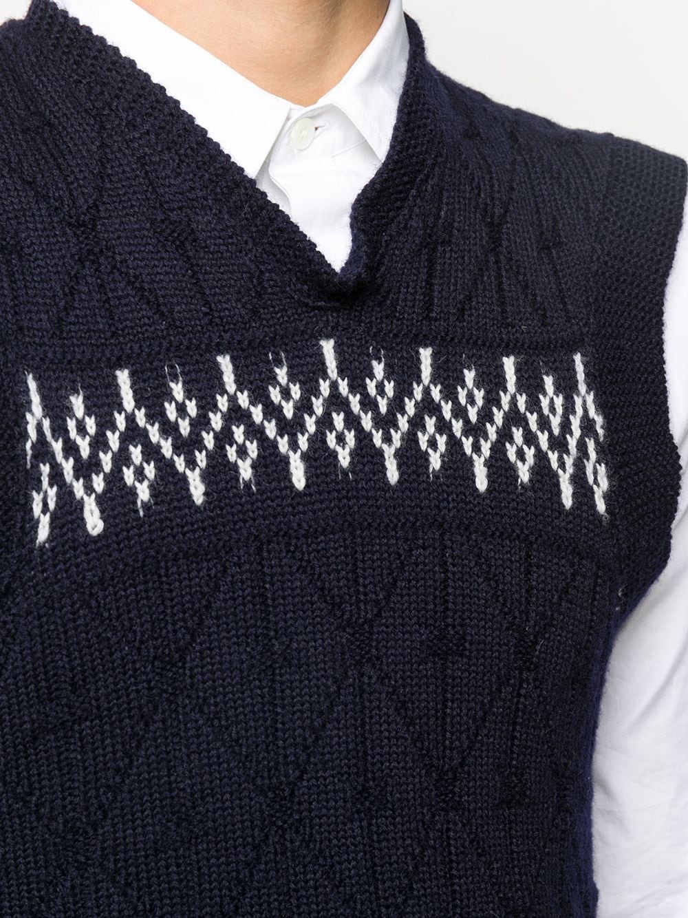 wool sweater vest - 5