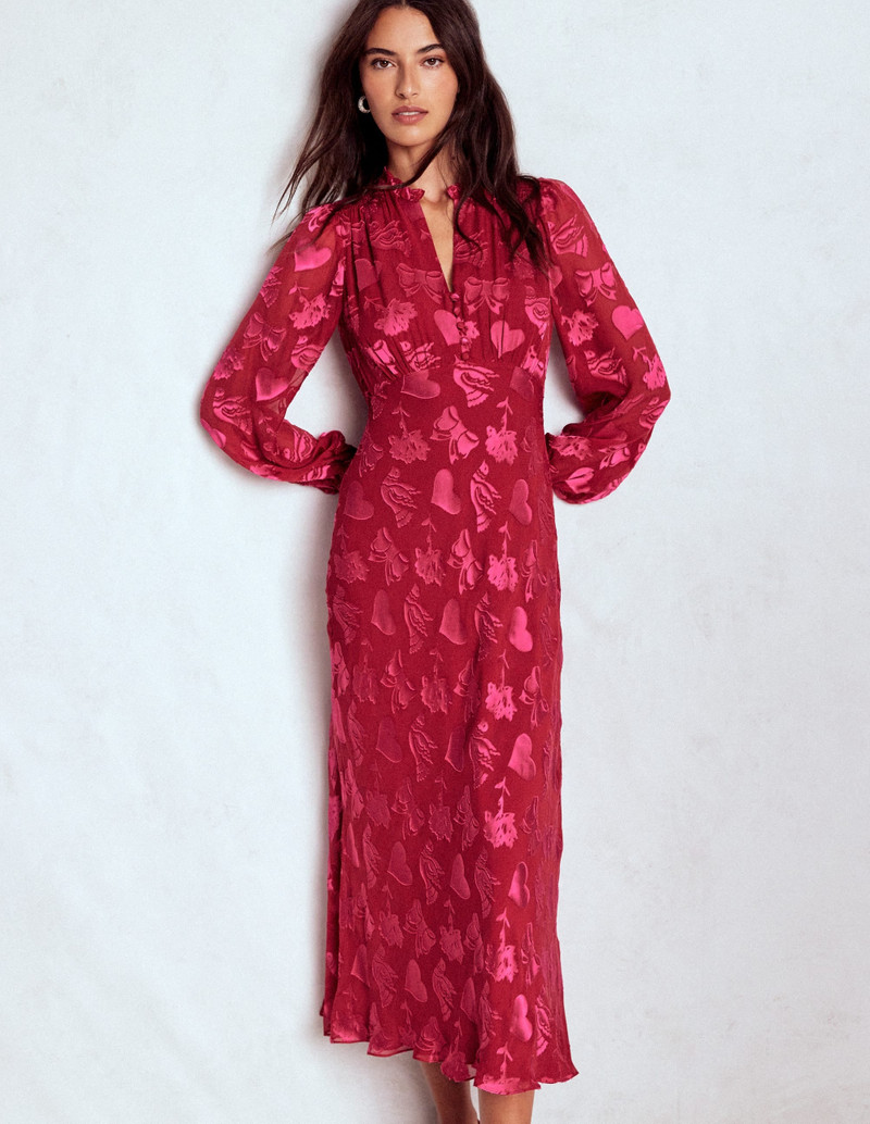 Cassie Devore Midi Tea Dress-Pink Peony, Dainty Medley 5