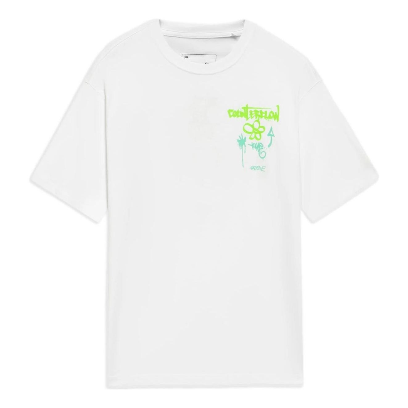Li-Ning Counterflow Graphic Loose Fit T-shirt 'White' AHSS589-5 - 1