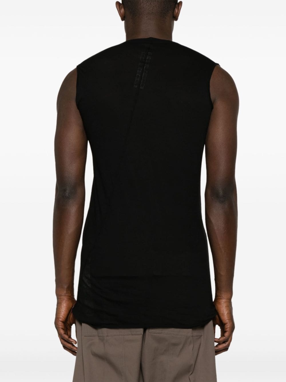 Basic sleeveless cotton T-shirt - 4